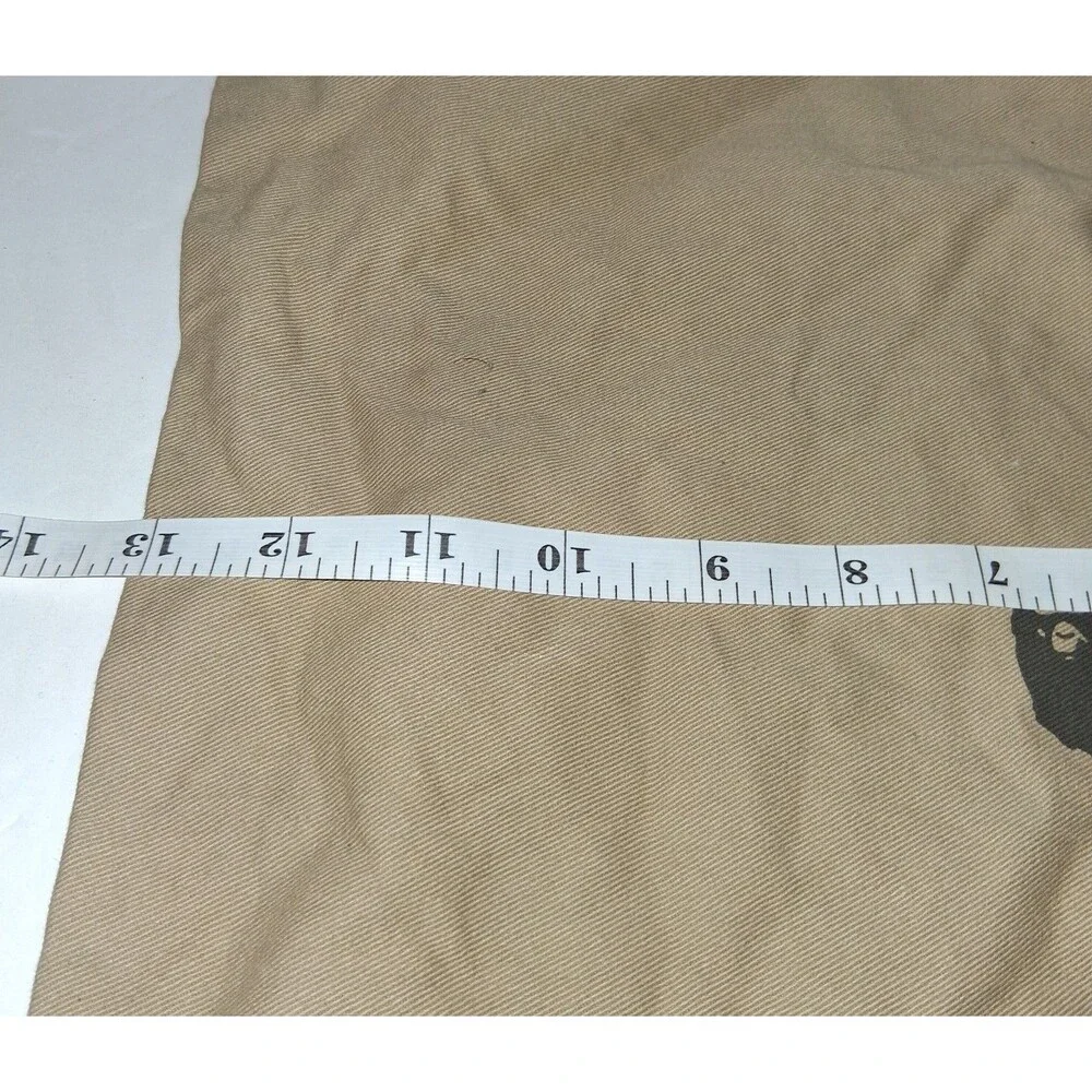 A Bathing Ape BAPE Sneaker Shoe Drawstring Dust Bag Tan Beige Ape Head Logo Bag
